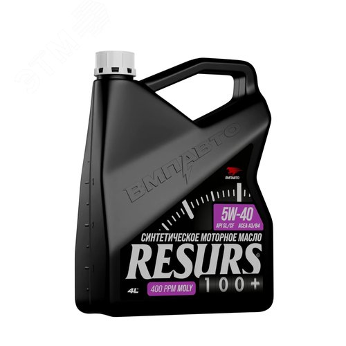Масло моторное ВМПАВТО Resurs 5w40 (A3/B4, SL/CF), канистра 4л.