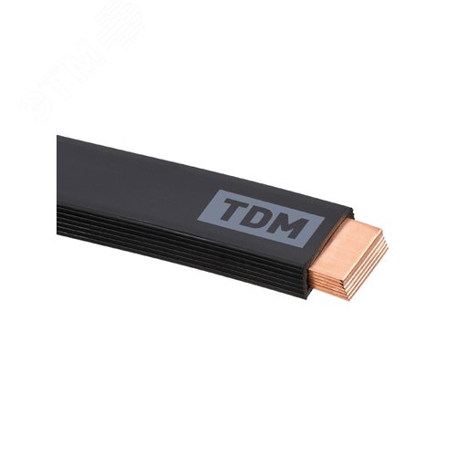 Шина медная гибкая изолированная ШМГ 6х(32х1), 2м, TDM