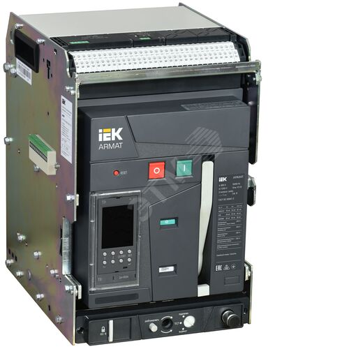 ARMAT AR-A2C TD08 3P W HR/VR Выключатель автоматический воздушный 55кА расцепитель TD 800А 3P выдвижной с аксессуарами ~220-240В: реле отключения, реле включения, моторный привод