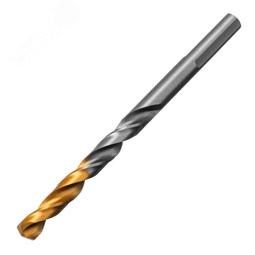 Сверло спиральное по металлу 6 x 93мм, Р6М5, Golden Tip