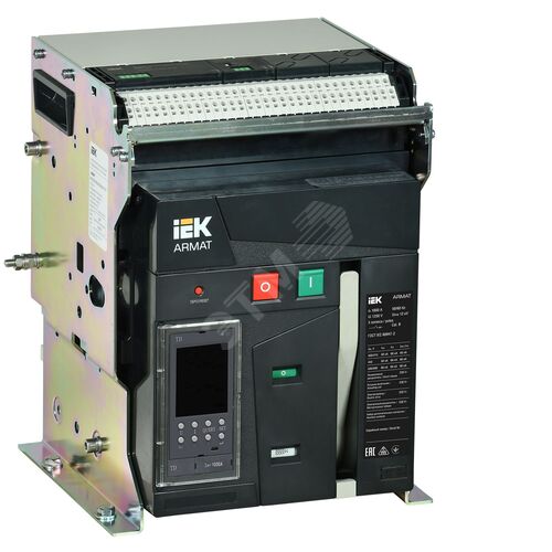 ARMAT AR-A2N TD10 3P F HR Выключатель автоматический воздушный 66кА расцепитель TD 1000А 3P стационарный с аксессуарами ~220-240В: реле отключения, реле включения, моторный привод