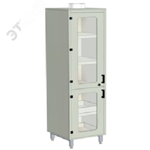Шкаф для реактивов кислотостойкий полипропиленовый, 550х600х1970