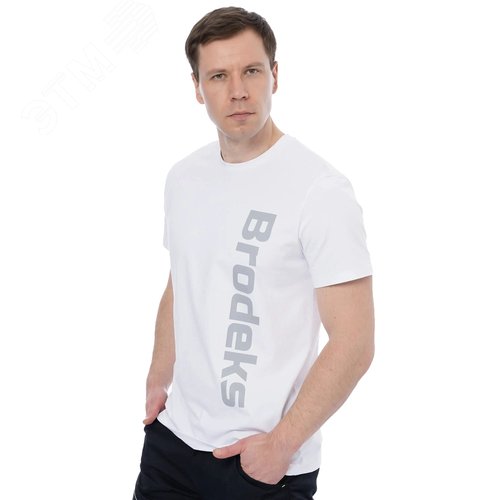 Футболка Brodeks KS704, белый (XL)