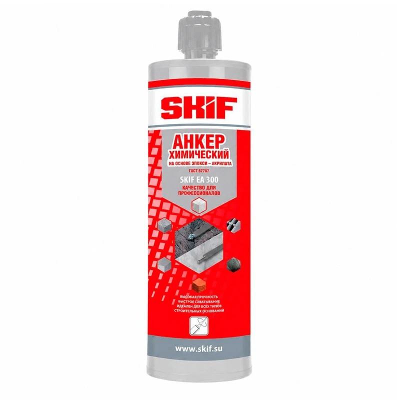 Химический анкер SKIF EA 300 для очень высоких нагрузок эпокси-акрилат, 300 мл