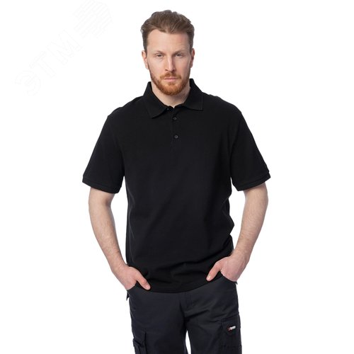 Рубашка поло Brodeks KS721, черный 3XL (62-64)